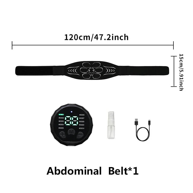 EMS Muskelstimulator Gürtel oder Armpads – Elektrischer Bauch- und Armmuskeltrainer für Zuhause